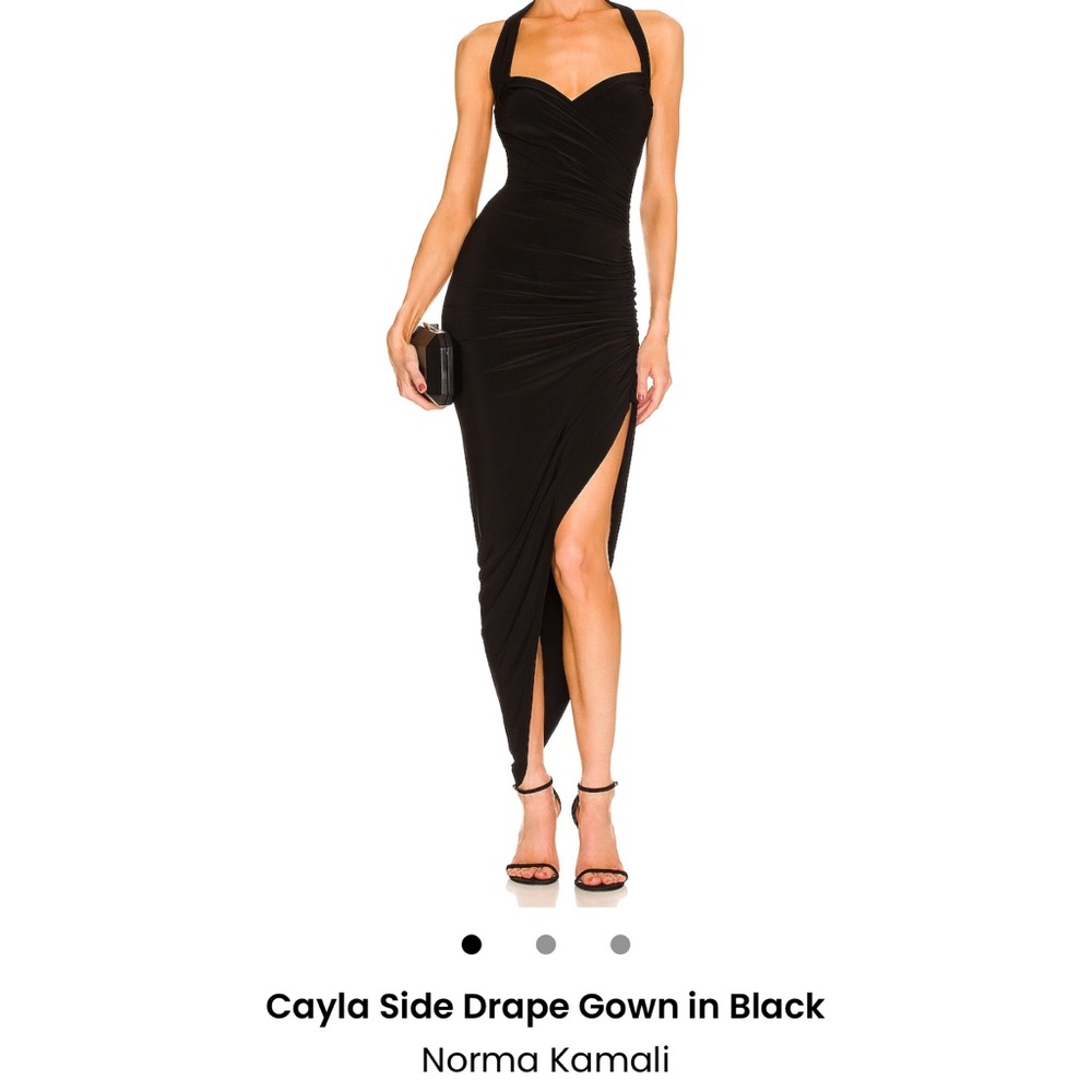 Norma Kamali Black Asymmetrical Dress
